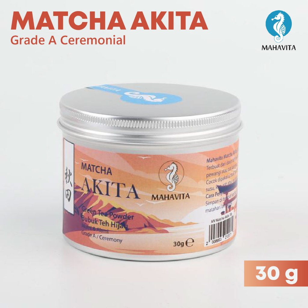 

MAHAVITA Matcha Akita Green Tea powder Bubuk Teh Jepang Grade Ceremony