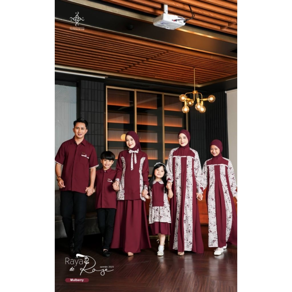 RAYA DE' ROSE BY NARARYA ORIGINAL | SARIMBIT KELUARGA LEBARAN TERBARU | BAJU COUPLE KEKINIAN | BAJU 