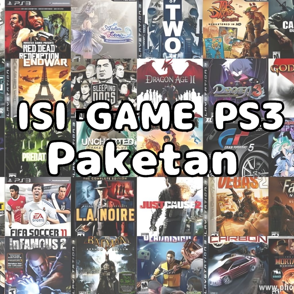 Jasa Isi game PS3 paketan 160gb,250gb,320gb,500gb,1tb Murah Bebas Request game *WAJIB BACA DESKRIPSI