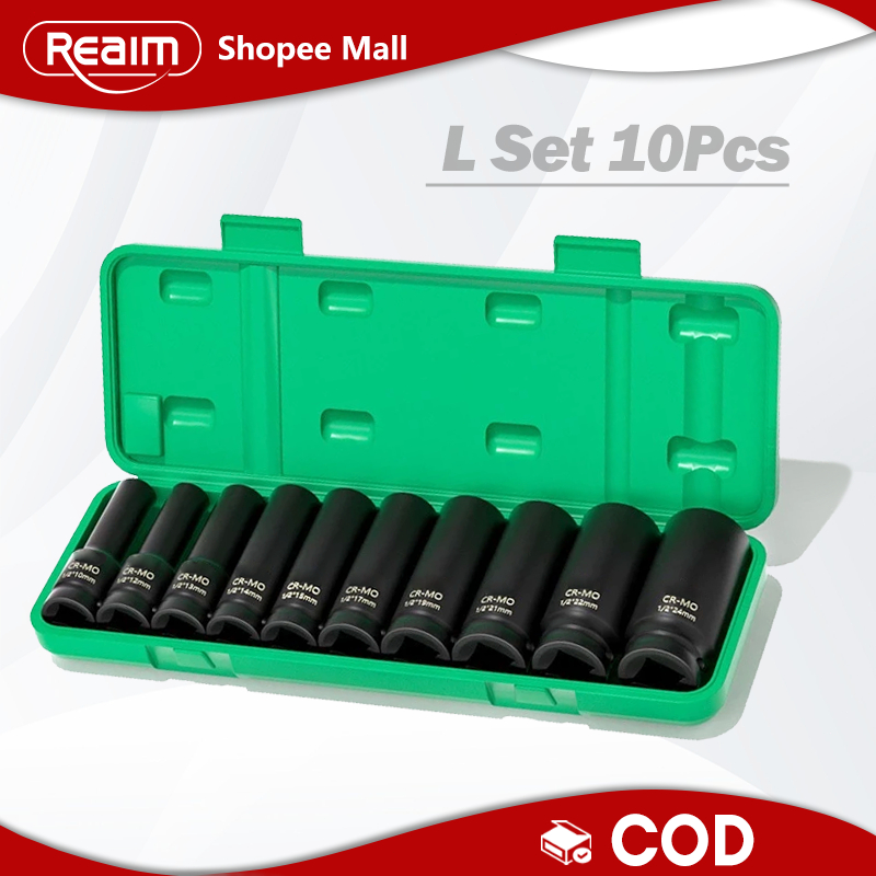 Reaim Kunci L Sok 10PCS Wrench Kunci Set Lengkap Kunci Set Toolkit Set Tool Box Set Lengkap