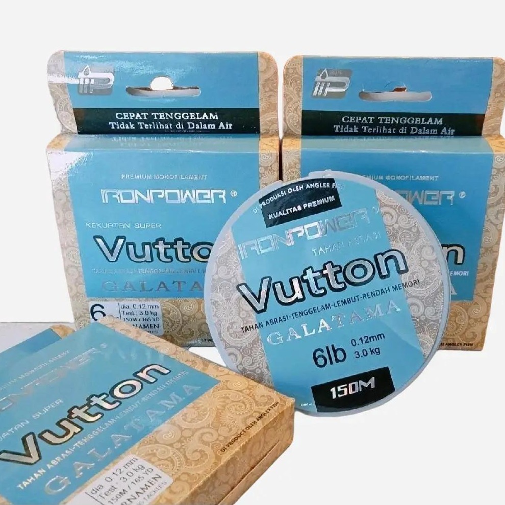 Senar Pancing Vutton Ironpower 150m Kuat dan Mudah Tenggelam