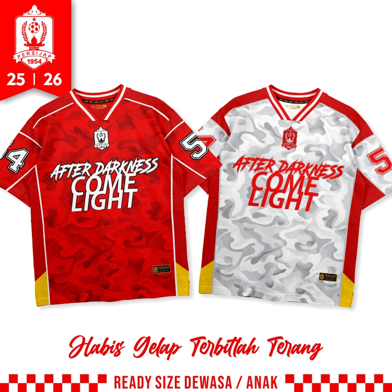 Persijap Jersey Oversize Persijap Ukuran Dewasa & Anak
