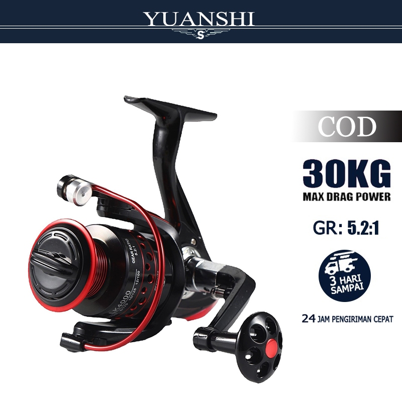 Reel Pancing LK Putar Rell Rill Pancing Katrol Kerekan Pancing Fishing Reel  Spool Metal Aluminium R