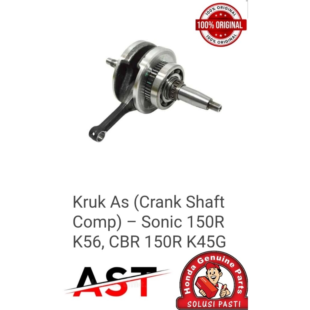13000k56N00 KRUK AS SONIC/GTR/CB150RLED ORIGINAL GARANSI AHM