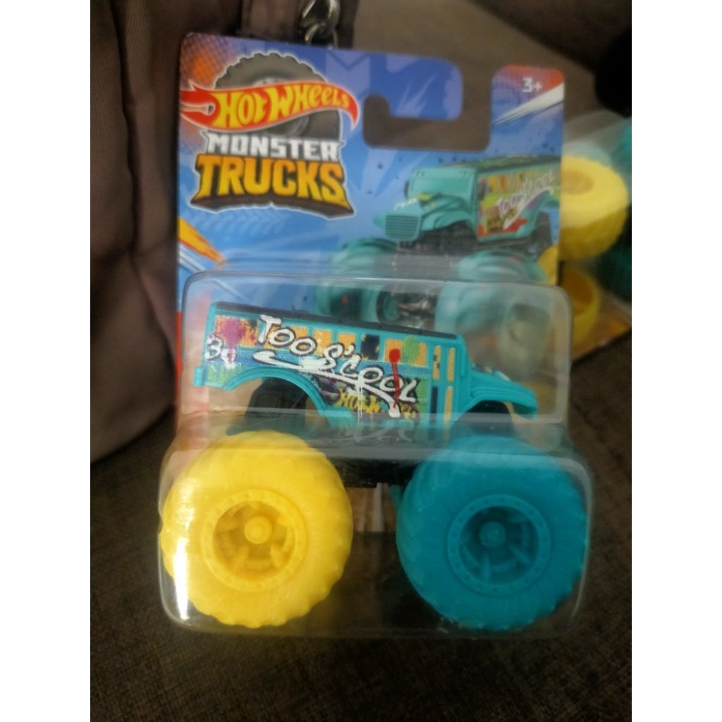 hot wheels monster truck mini too school