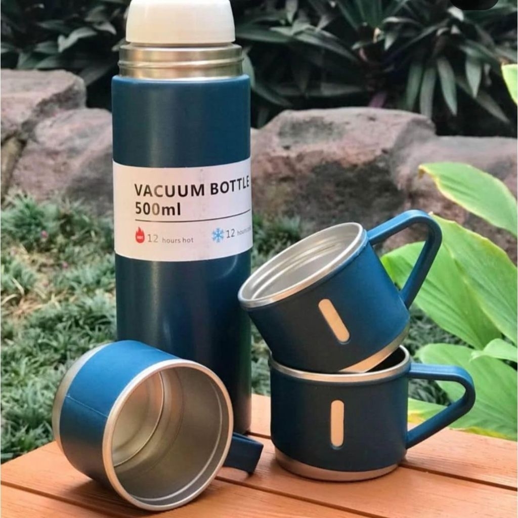 VACUUM BOTTLE FLASK SET | Thermos Sultan Murah Meriah