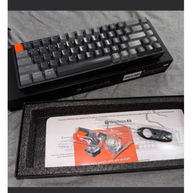 Keychron K6 Hot Swappable Keyboard - Red Switch