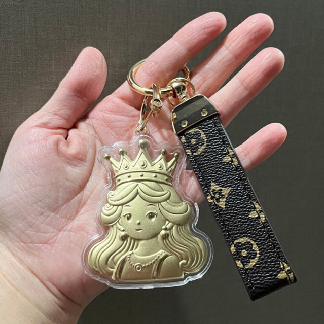 GANCI EMAS / BAG CHARM PRINCESS LV LIMITED EDITION