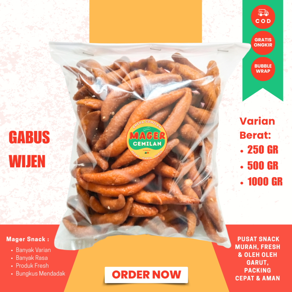 

Telur Gabus Wijen Manis 250 Gram | 500 Gram / GABUS MANIS Wijen