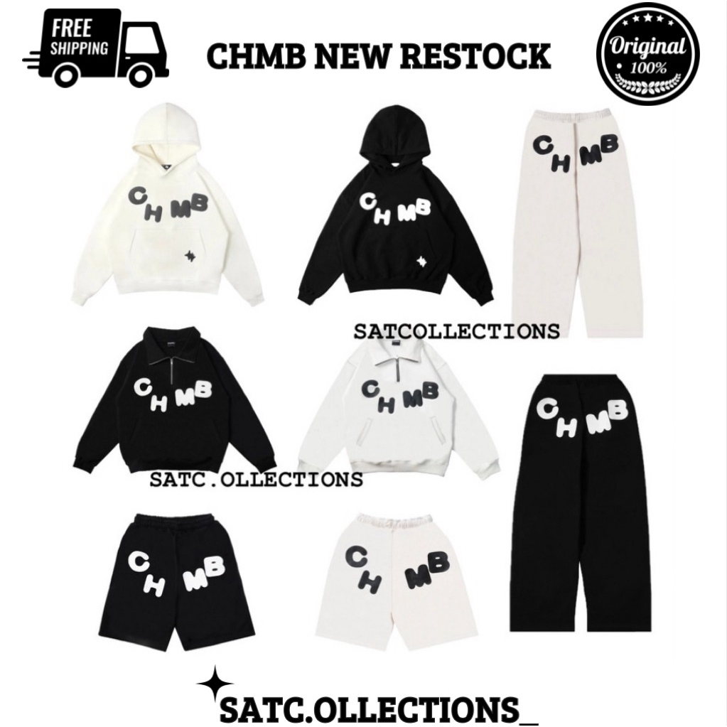 [100% ORIGINAL TERMURAH] CHMB BASIC CHAMBRE DE LA VAIN BASIC, HALFZIP,SHORTPANTS,SWEETPANTS