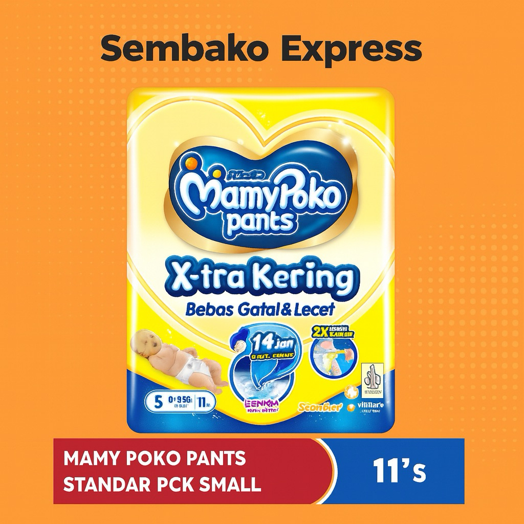 MamyPoko Pants X-tra Kering Popok Celana S 11’s