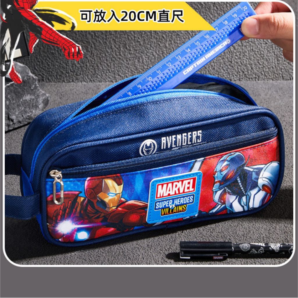 

pencil case marvel tempat pensil kain import superhero spiderman avengers