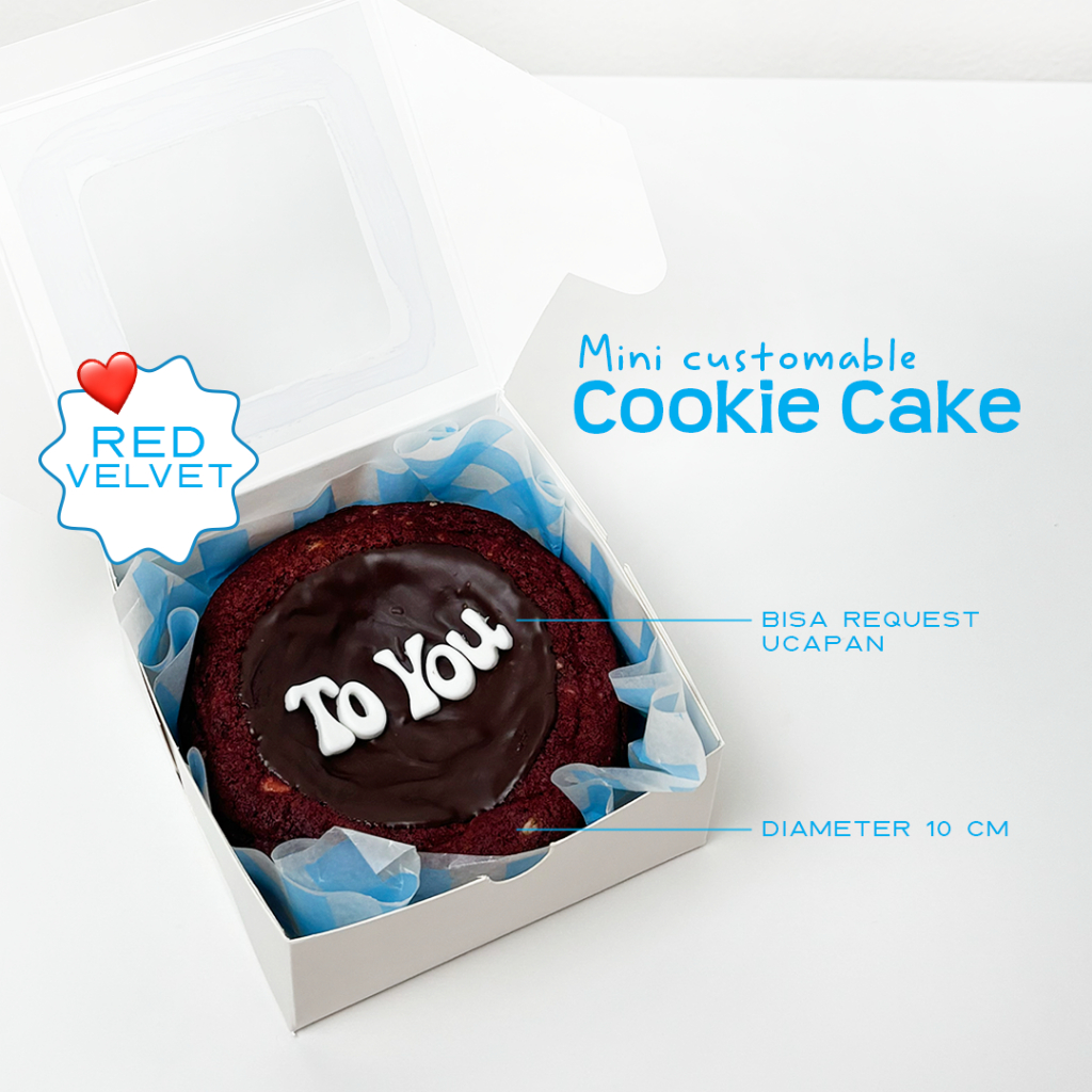 

Aldough Mini Cookie Cake Premium [Rasa Red Velvet] - Birthday Cake/Custom Cake | by Aldough