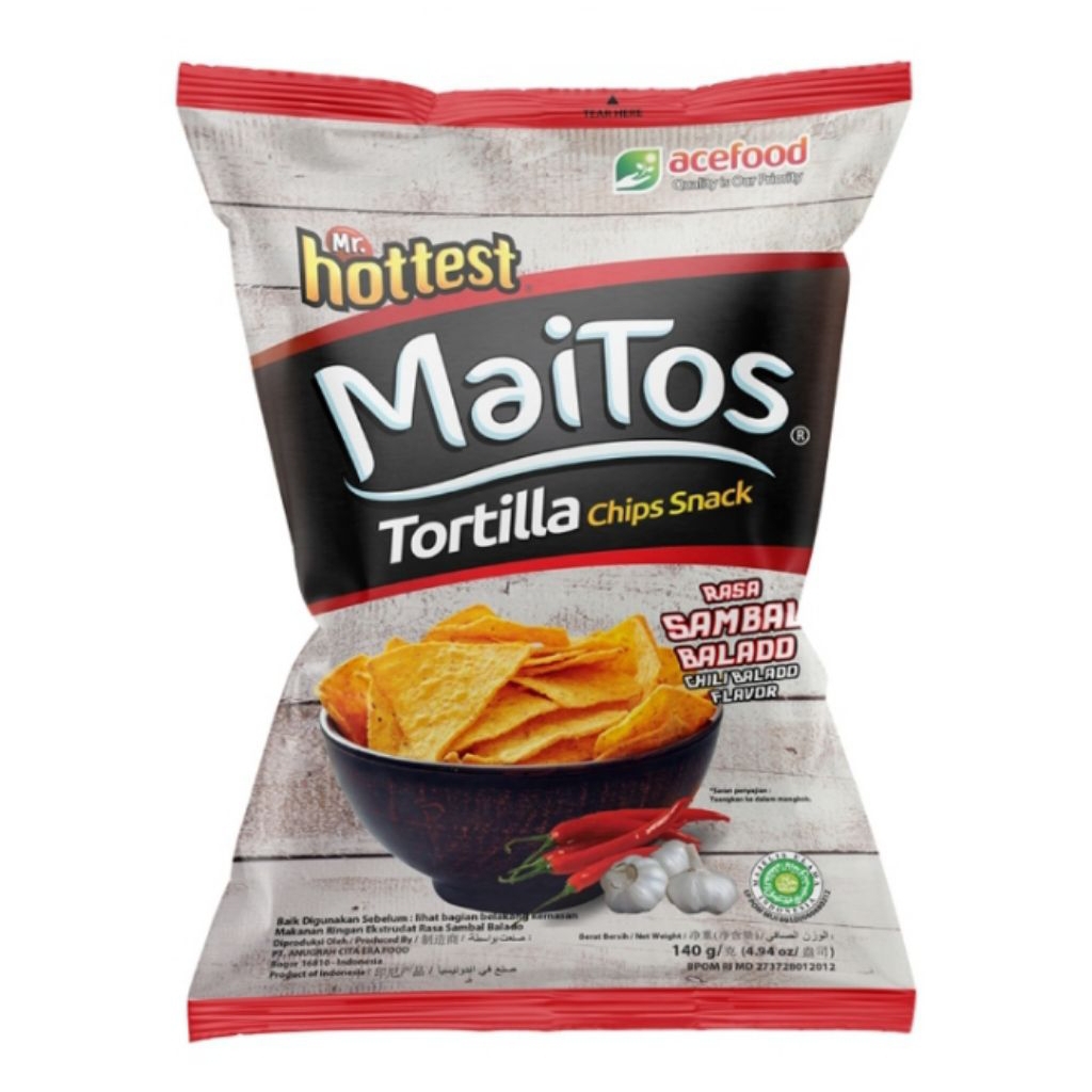 

Mr. hottest Maitos Tortilla Sambal Balado 140 g