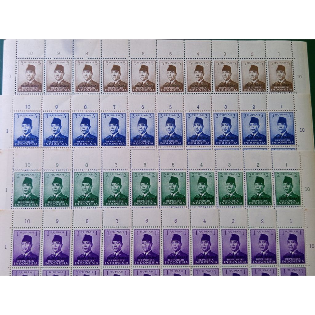 Fullset Prangko Sukarno Irian Barat 1963