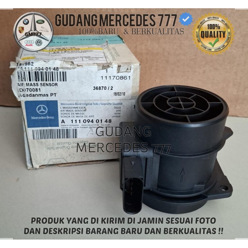 SENSOR AIR MASS MERCEDES BENZ M111 W202 W203 C-CLASS ORIGINAL A1110940148