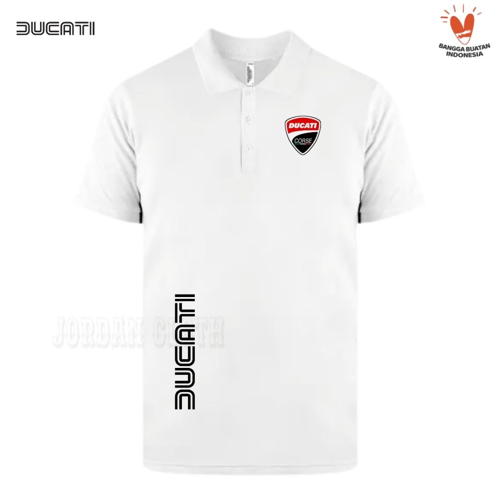 Polo shirt Tshirt Kaos Kerah Ducati Racing