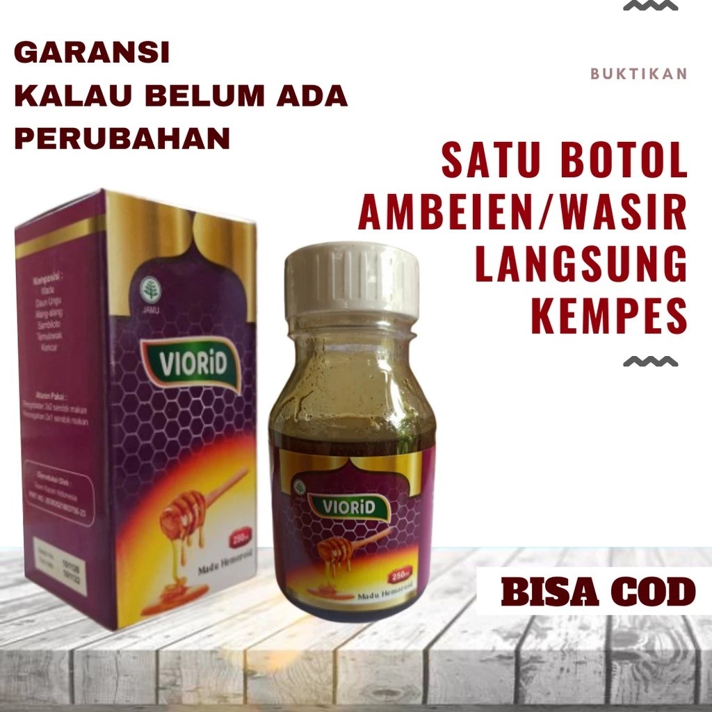 Viorid Madu Obat Ambeien Paling Ampuh Herbal Ambeyen Luar Stadium 1 2 3 4 Ambien Cepat Original