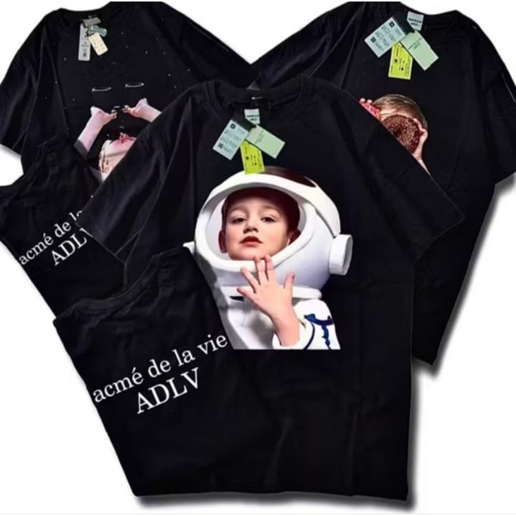 Kaos distro premium pria wanita/ Baju masa kini  motif karakter anak T-shirt lengan pendek sablon de