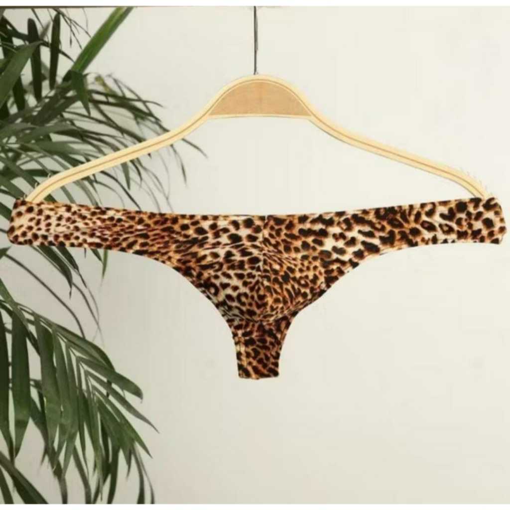 CELANA DALAM PRIA GSTRING THONG MOTIF TUTUL LEOPARD
