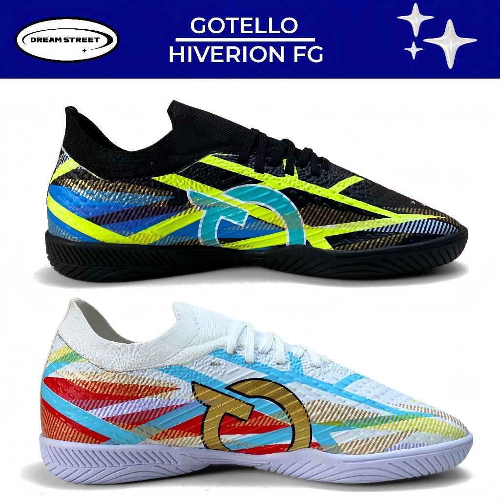GOTELLO - Sepatu Futsal Gotello Dua Varian Warna Series Hiverion FG Free Tas Kaos Kaki