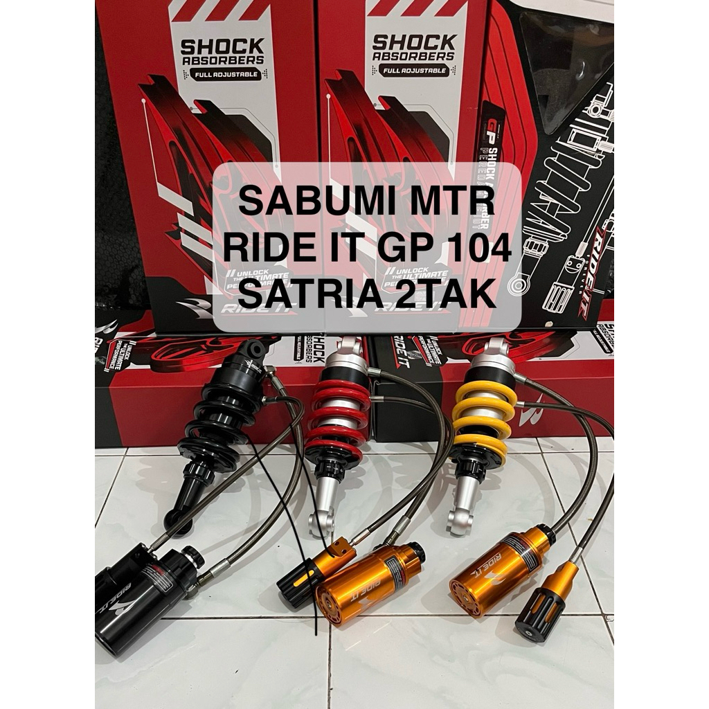 shock monoshock tabung RIDE IT GP 104 Stelan triple click satria 2tak
