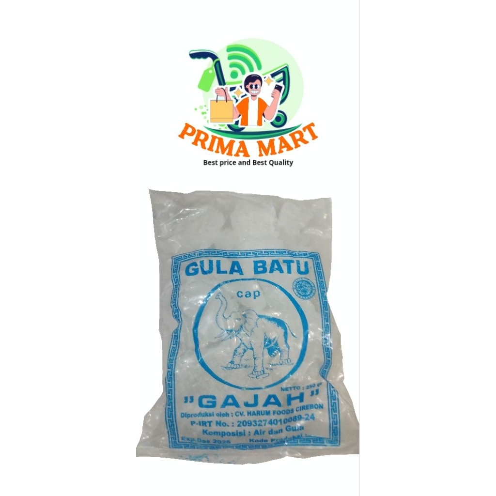 

Gula batu kristal CAP GAJAH 250 gram