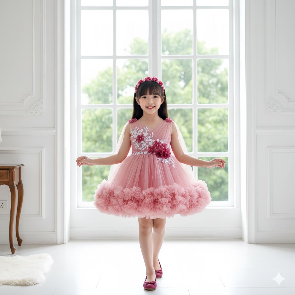 DRESS ANAK PEREMPUAN DRESS PESTA GAUN BAYI GAUN ANAK PEREMPUAN MODEL TUTU PETIT