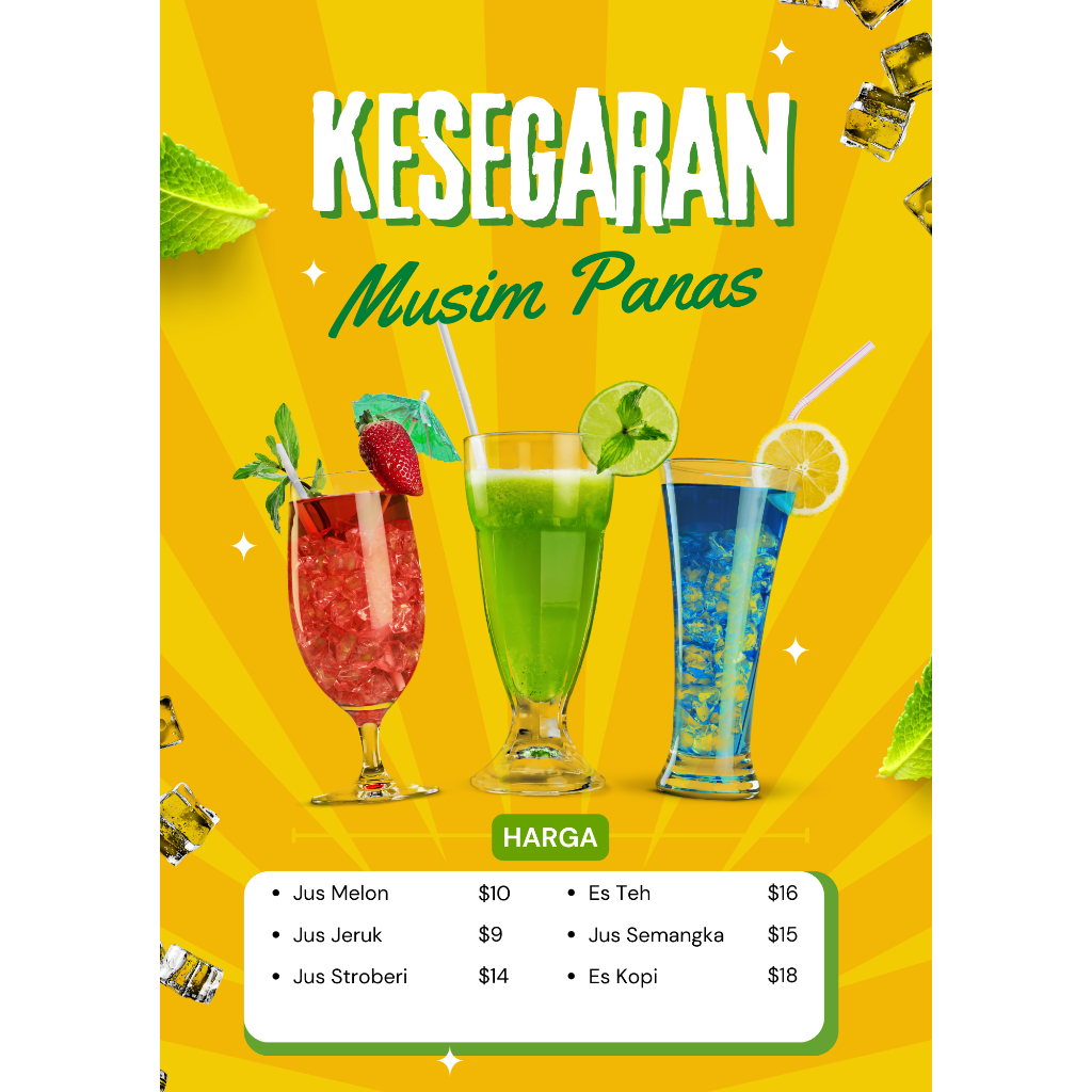 Daftar Menu|Buku Menu|Daftar Menu Makanan|Daftar Menu Minuman
