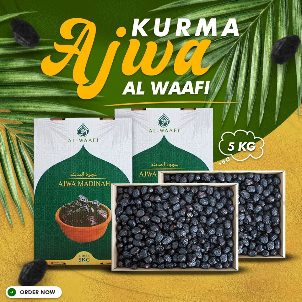 Kurma Ajwa Madinah Al Waafi 5kg