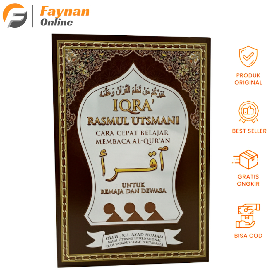 Buku Iqra’ Rasm Utsmani (Cara Cepat Belajar Membaca Qur’an  KH. As'ad Humam
