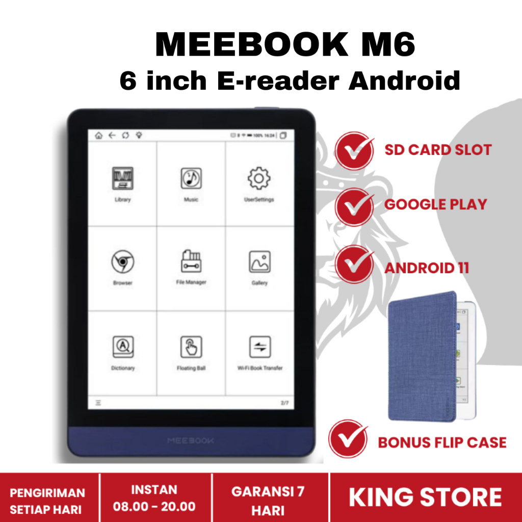 Meebook M6 E-book 300PPI 6 inch E-reader Tablet Android Kindle Boox Kobo Likebook