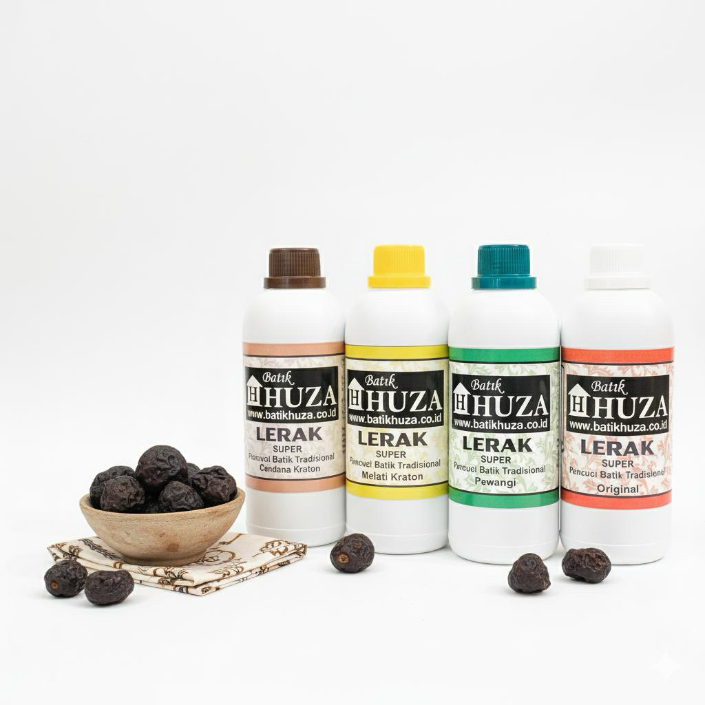 Batik Huza Sabun Batik/ Sabun Lerak / Pencuci Batik/ Detergent Batik/ Lerak Batik Besar 500ML