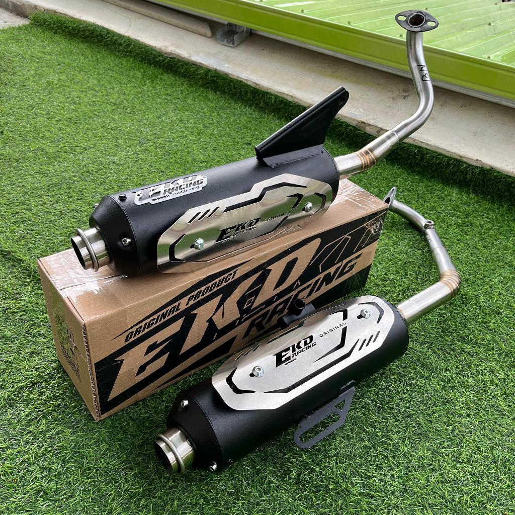 Knalpot Original EKD Racing sarfull sarteng stainless untuk motor vario beat scoppy namx aerox stylo