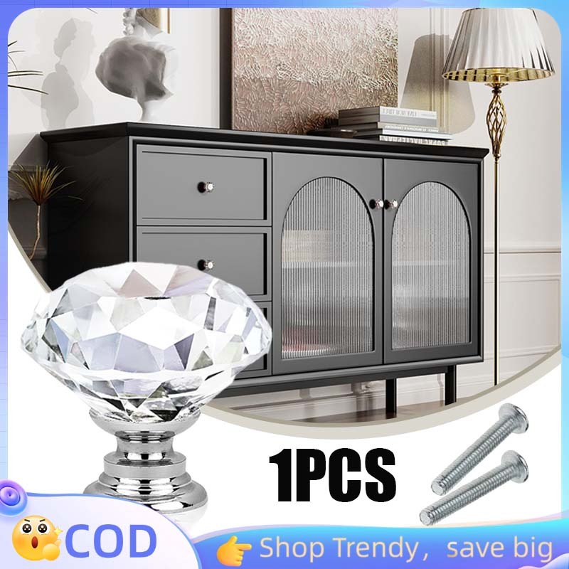 Knop Crystal handle Knob door Knob Tarikan Laci Kristal crystal Knob Kenop