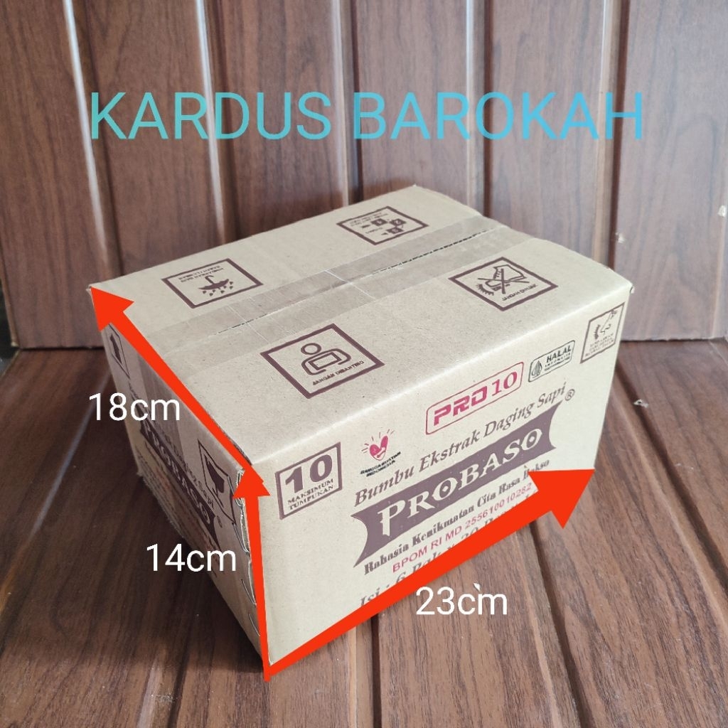 

KARDUS BARU BERMEREK [PB] 23cm x 18cm x 14cm Tebal 3mm Belum Pernah Pakai Singel Wall Untuk Packing Paking Besar Dus Karton - Kardus Barokah