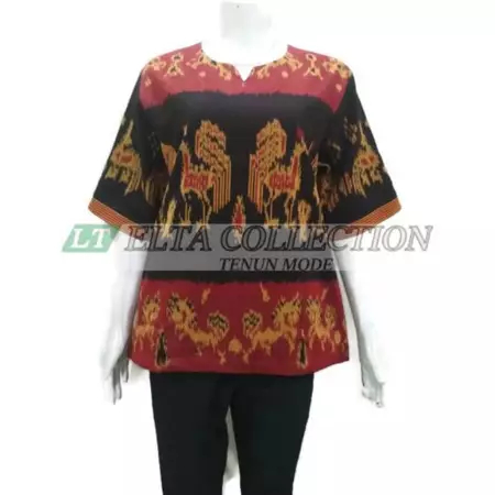 Blus Tenun Motif Sumba