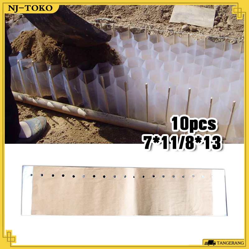 10PCS 350 Lubang Polibeg Bibit 7 * 11 / 8 * 13 cm Dapat Terurai Kantong Tanaman Polibag Semai Tidak 