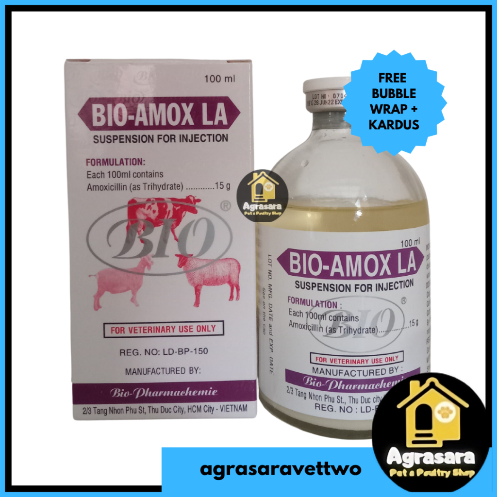 BIO AMOX LA 100 ml - MIRIP LONGAMOX BETAMOX