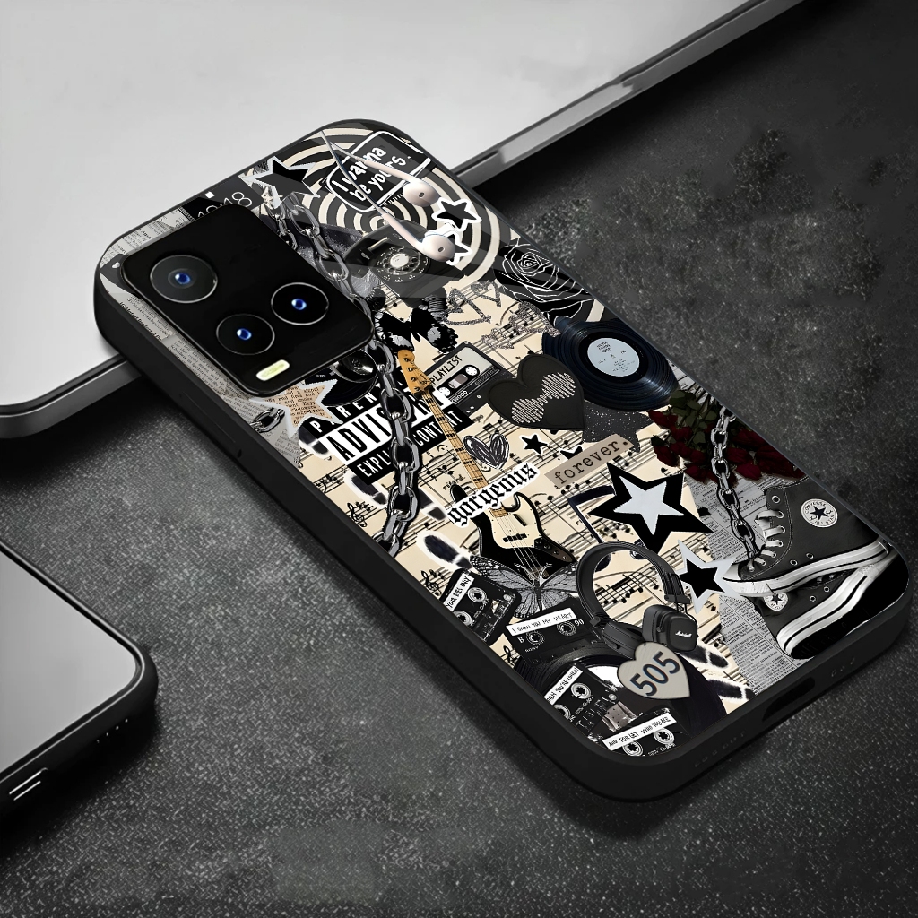 SoftCase Glass Kaca  VIVO Y21,Y21A ,Y21S,Y21T,Y33S Y33T SoftCase Glass Casing HP VIVO Y21,Y21A,Y21S,