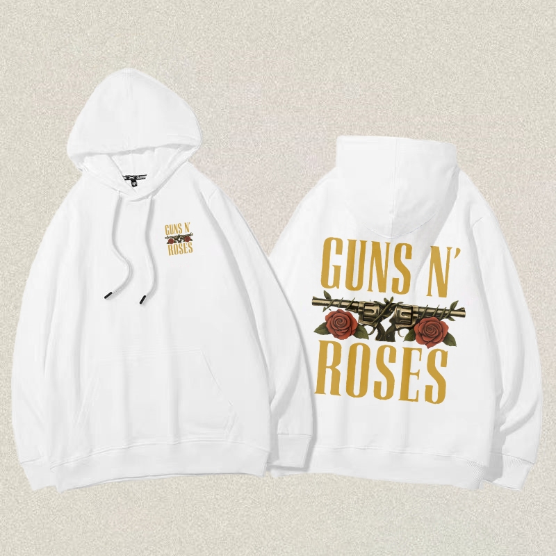 RENELLE Hoodie Pria Distro Original 100% Bahan Tebal | Hoodie Hoodie Pria Rock Guns N' Roses Print |