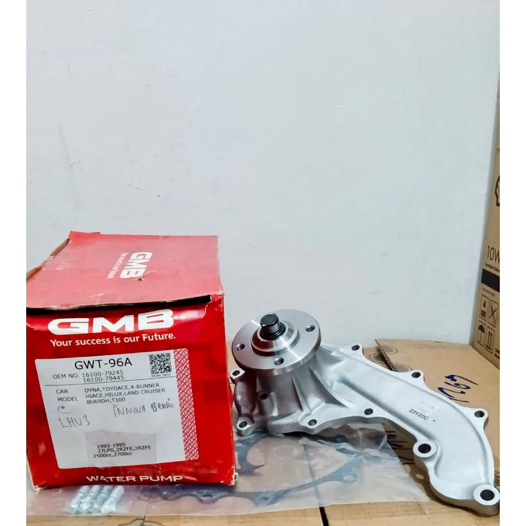 Pompa air (water pump) GMB GWT-96A mobil Toyota Innova bensin, Fortuner bensin, Toyota Kijang EFI 2.