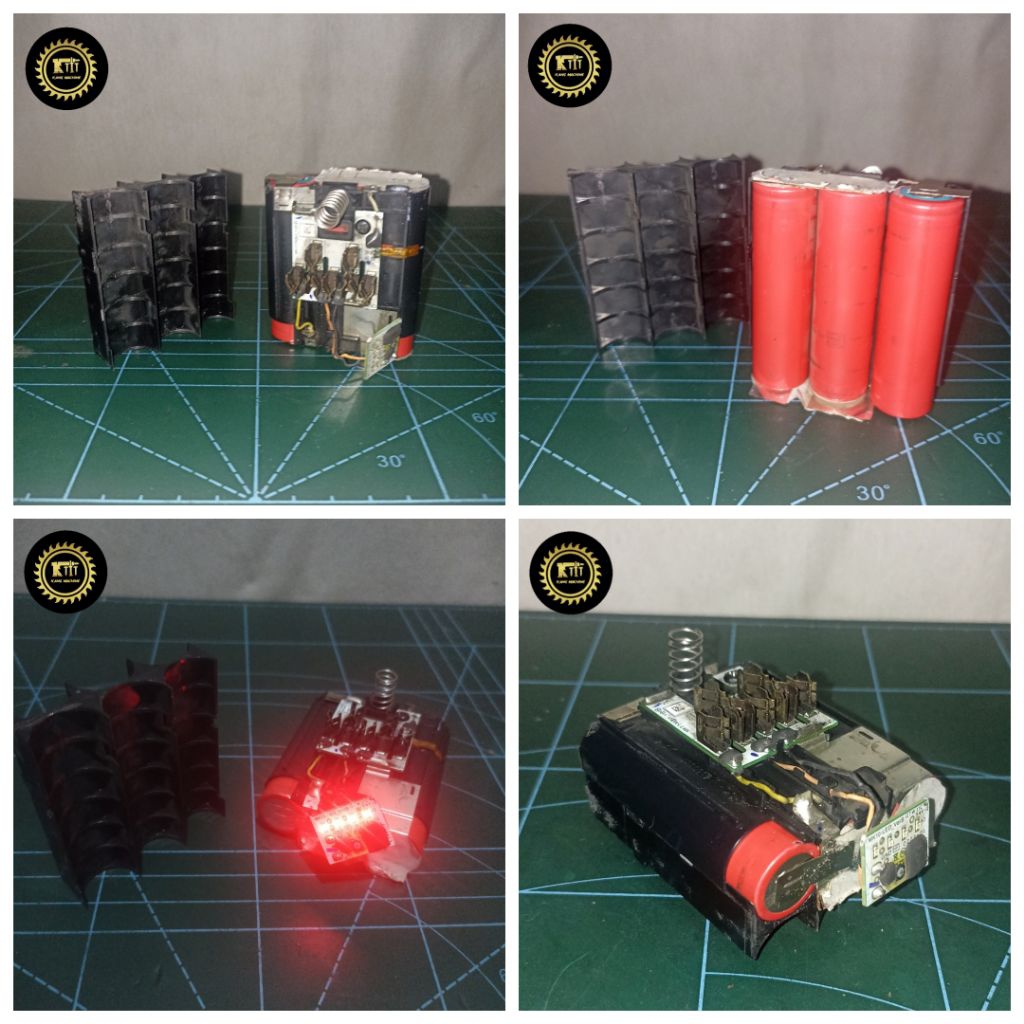 holder cell BMS baterai Makita 12V 4.0AH BL1041 sparepart baterai Makita 12V CXT