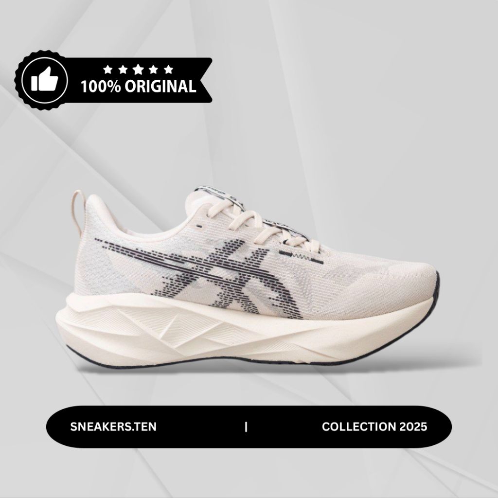 Sepatu Running/Olahraga AS1CS NOV4BLAST 5 "Cream Oatmeal/Black" 100% Original Legit Guarantee