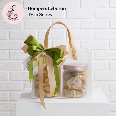 12.12 Hampers Kue Raya Natal Lebaran Idul Fitri Hari Raya Twin Series Isi 2 Toples Aneka Kue Packagi