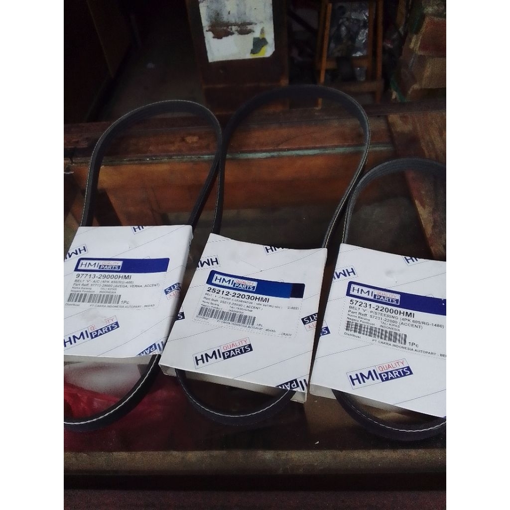 Fan belt set original Hyundai Avega-Verna-Getz-Accent