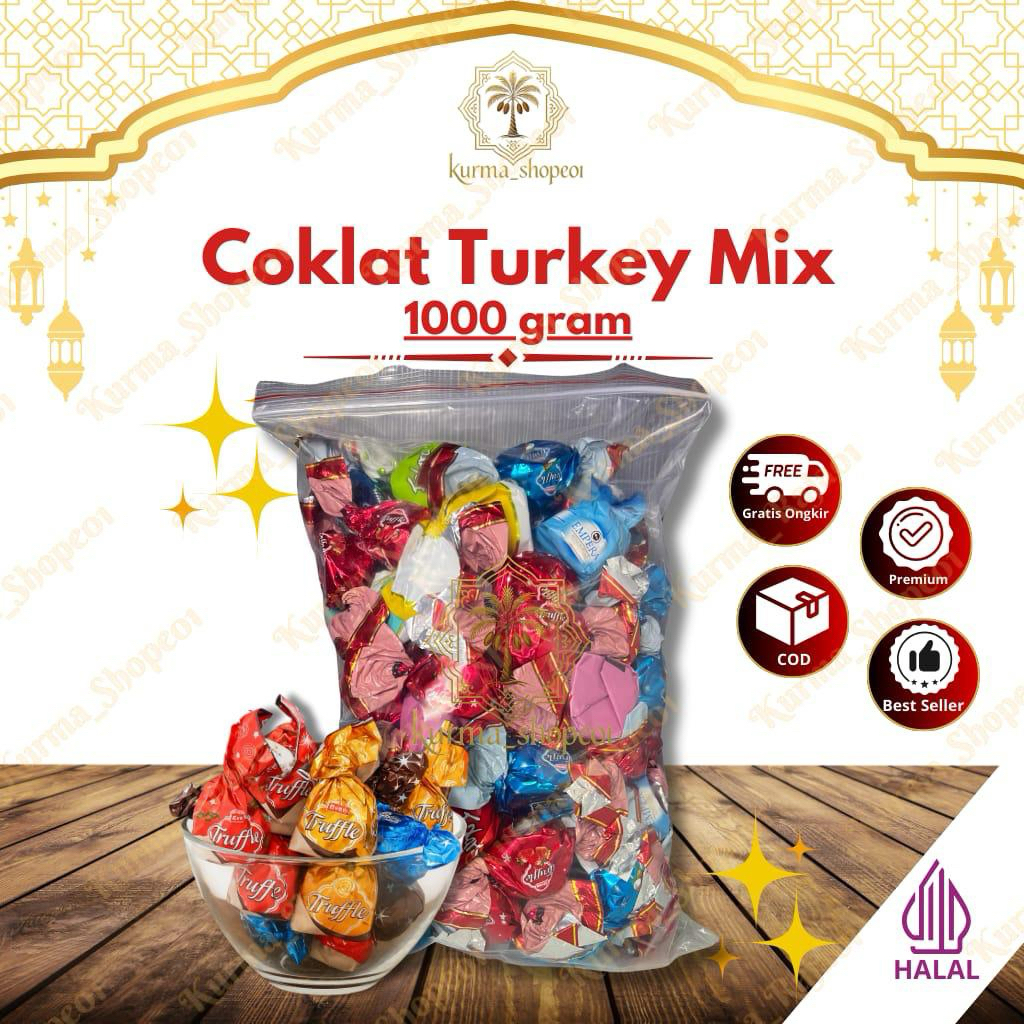 Cokelat arab mix rasa/coklat turkey 1kg