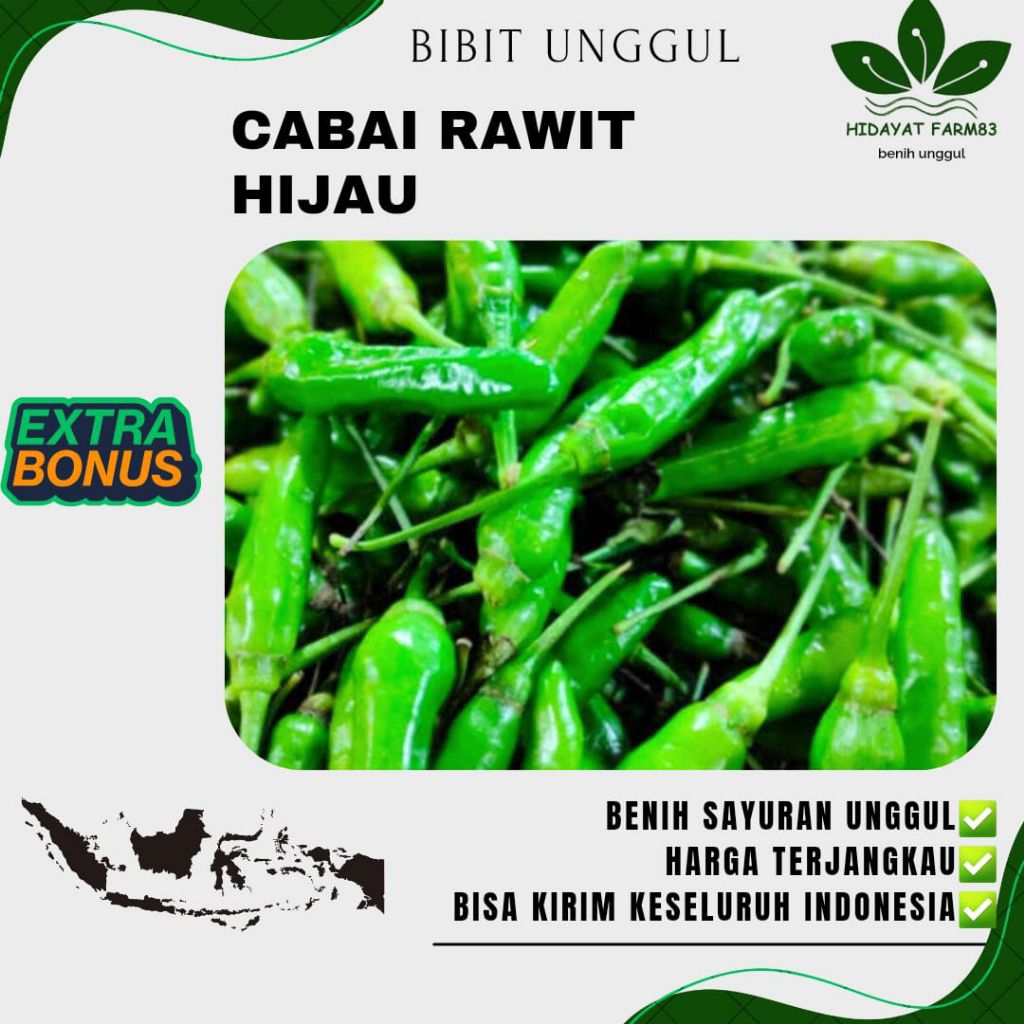 ( 10 gram ) Benih biji CABE RAWIT HIJAU LOKAL | MURAH | BERKUALITAS