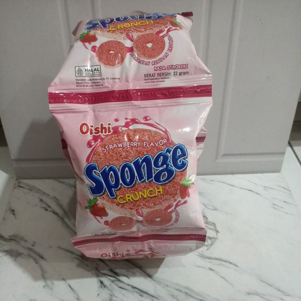 

SPONGE STRAWBERRY ISI 10 PCS BERAT 220 GRAM
