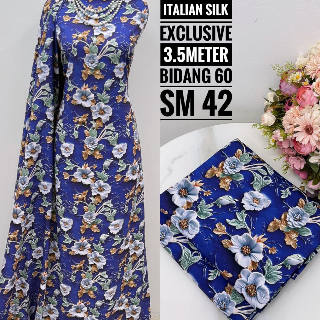 PRE ORDER/KAIN PASANG UNTUK SET KURUNG WANITA IMPORT MALAYSIA/ITALIAN SILK EXCLUSIVE